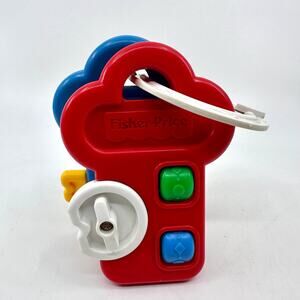 Fisher Price 1994 Baby Activity Keys Ring Fine Motor & Sensory Skills 6 Months+